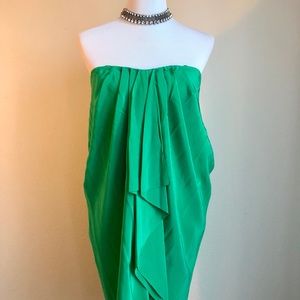 BCBG MaxAzria Strapless Green Dress M